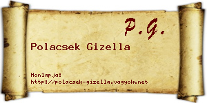 Polacsek Gizella névjegykártya